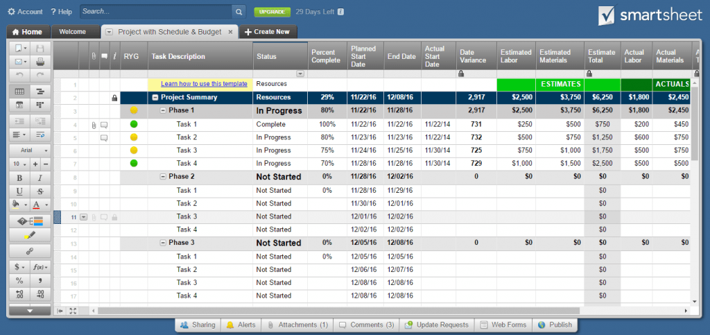 smartsheet work timer