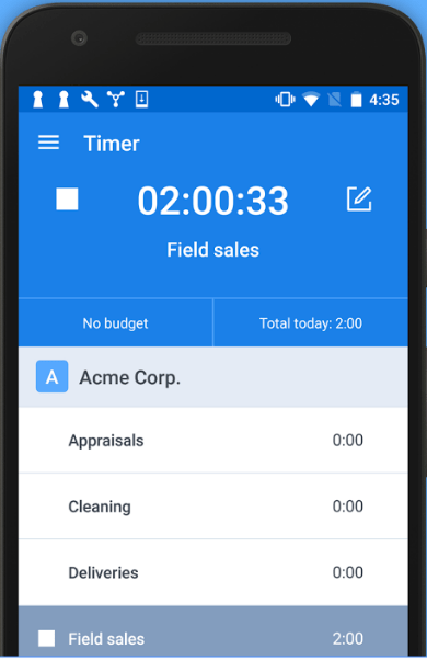 timecamp for android