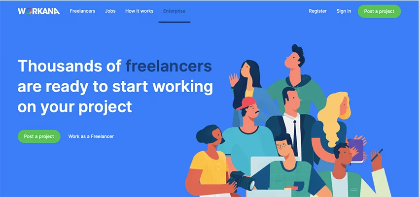 freelance websites list Workana