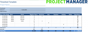 10 Best Top-class Timesheet Templates Your Company Will Love - employee ...