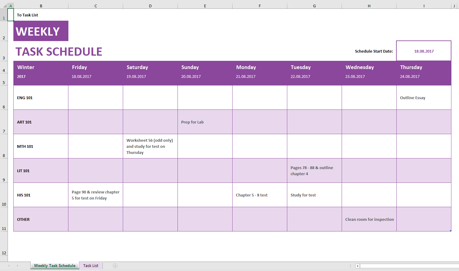 The Best Weekly Schedule Templates Organize Your Time TimeCamp