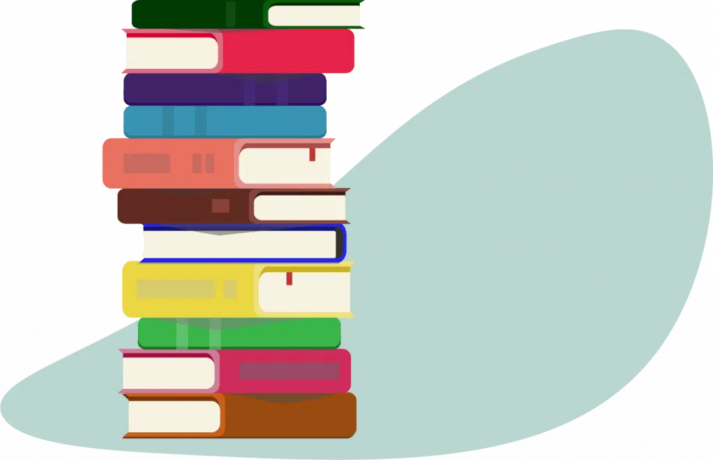 project management books - pile of books