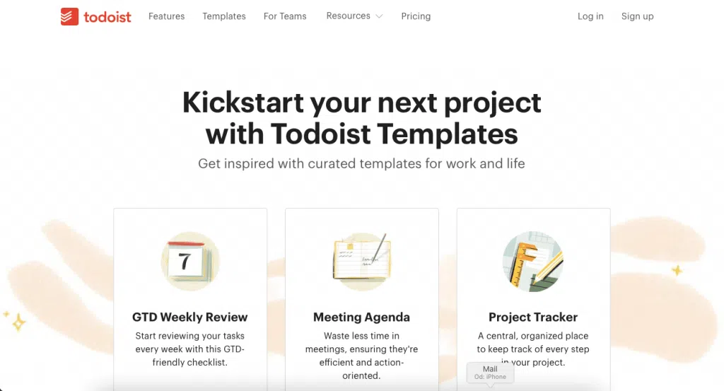 todoist to do list app