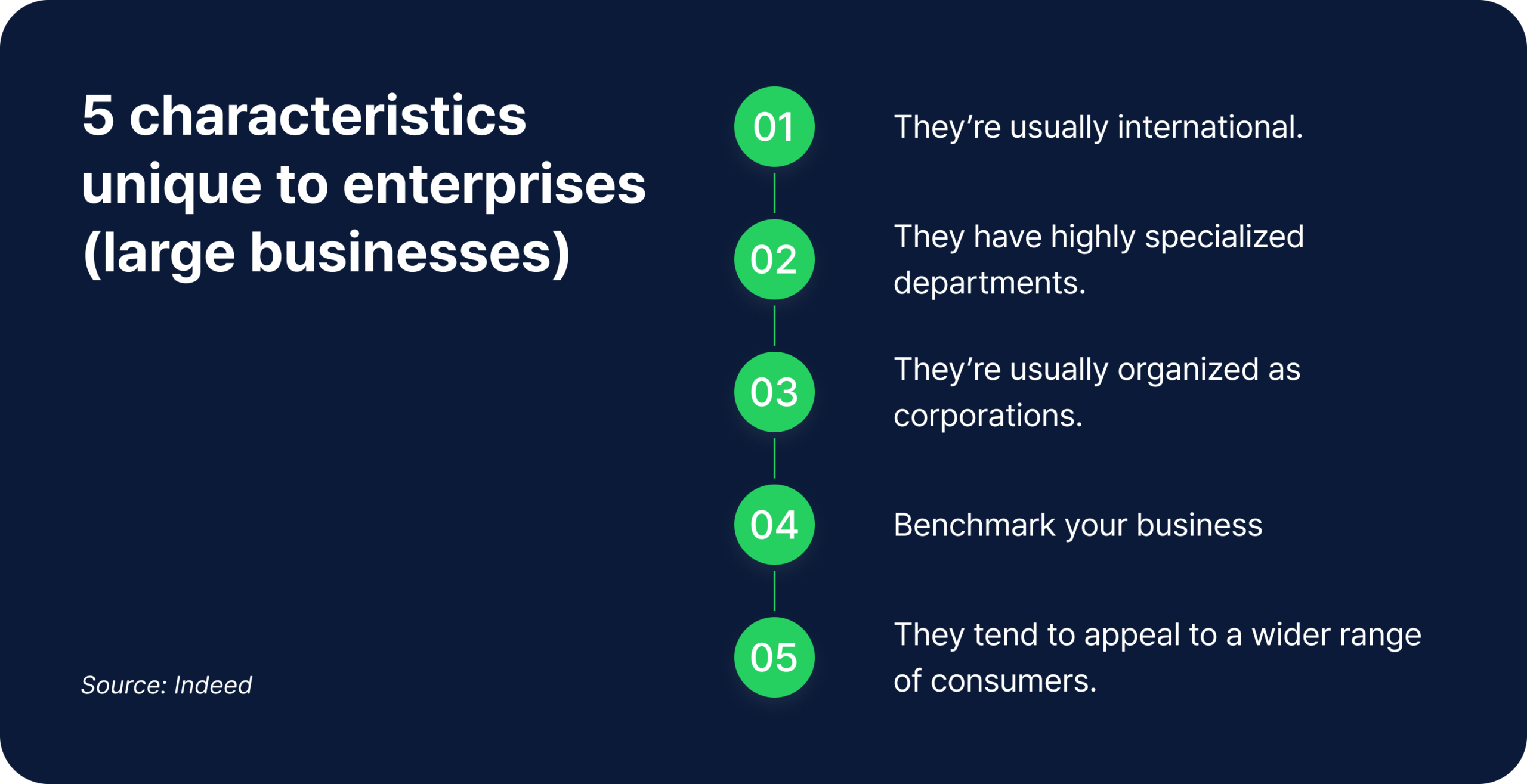 5 characteristics unique to enterprises