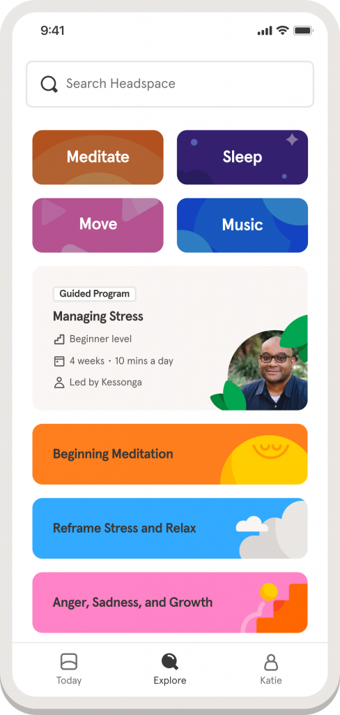 headspace improve productivity screenshot